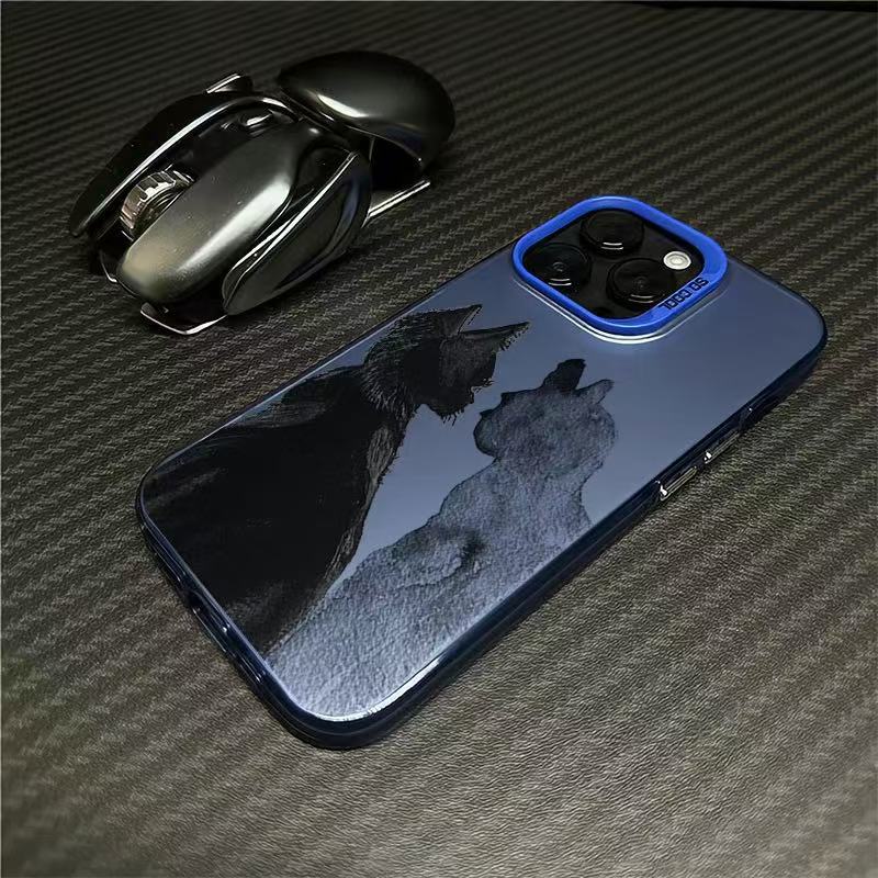 The new art cat is suitable for iphone17 mobile phone case Apple 16promax/15 anti-drop 14pro13 Europe and America