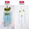 3Forks/ Branch Long Wisteria Artificial Flowers with Green Leaves for Wedding Room Decor Garland Decor Flores Artificiales Wazon