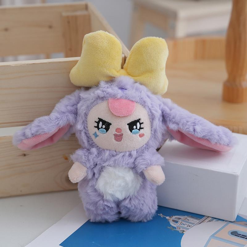 Bunny Plush Enchanting Keychain Doll Dreamy Cute Soft Toy Vibrant Colors 18cm
