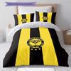 Juego de Ropa de Cama con Patrón del Maccabi Netanya FC Funda Nórdica Funda de Almohada Decoración del Hogar Regalo (1 * funda nórdica + 2 * fundas de almohada, sin núcleo)