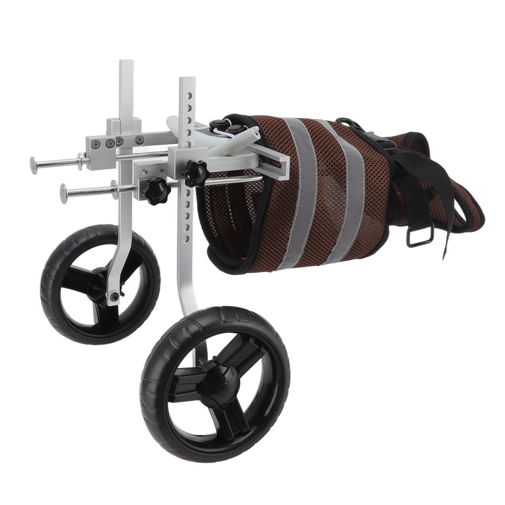 Dog Wheelchair Lightweight 2 Wheels Adjustable Dog Wheelchair with Reflective Stripes for Back Legs