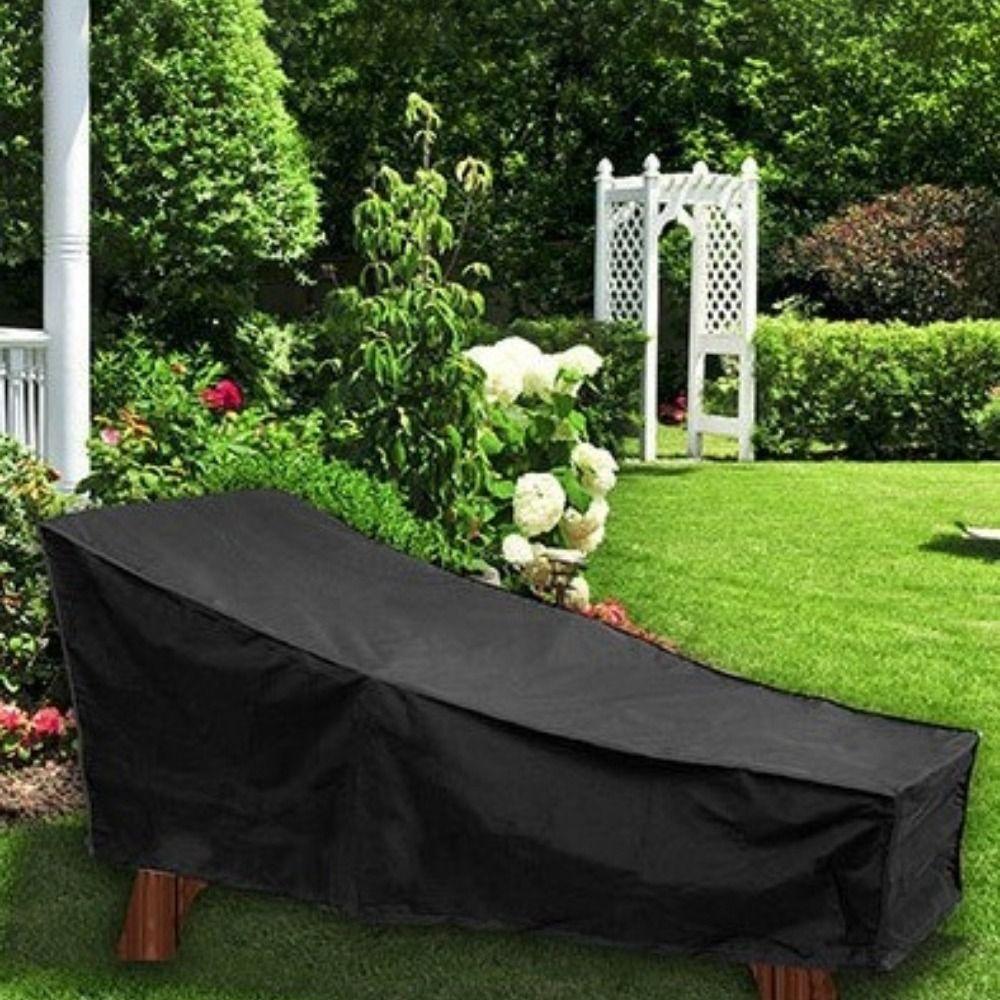 Oxford Cloth Beach Chair Cover Full Coverage Lounge Chair Cover Chaise Lounge Cover  for Outdoor