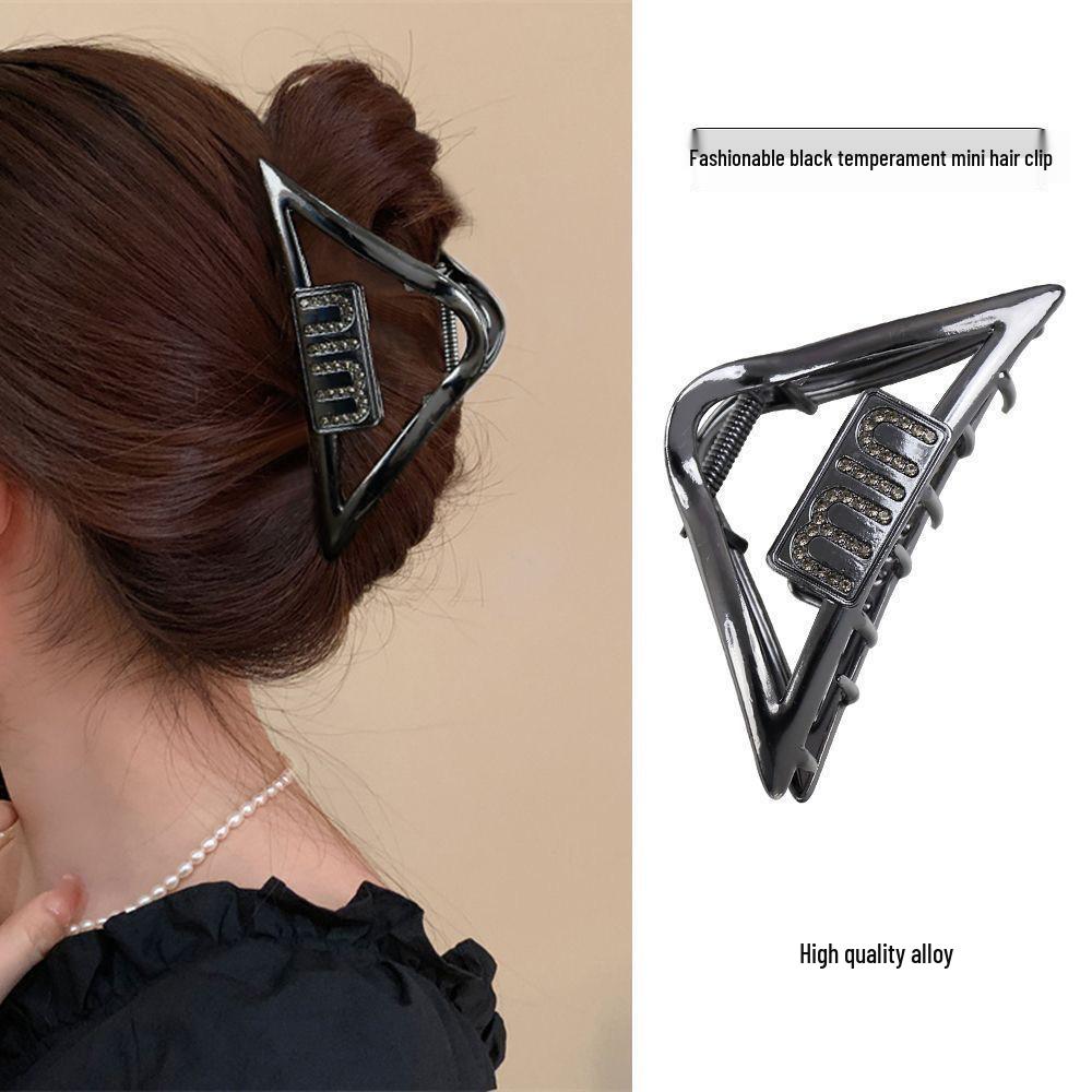 Pinza a morsetto in metallo ad alto livello con fiocco per capelli 2024 per donna: Pinza per Capelli a Forma di Squalo, Grande, Elegante, Stile Freddo, per la Nuca
