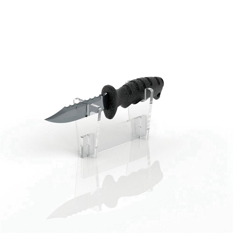 Good-Acrylic Knife Display Stand Fixed Blade Knife Collections Display Stand Holder For Single Knife Display Stand