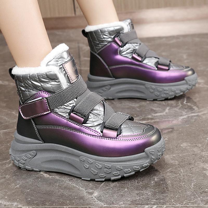 TUINANLE New Women's Casual Sneakers Winter Sneakers with Plush Fur Warm Women's Shoes