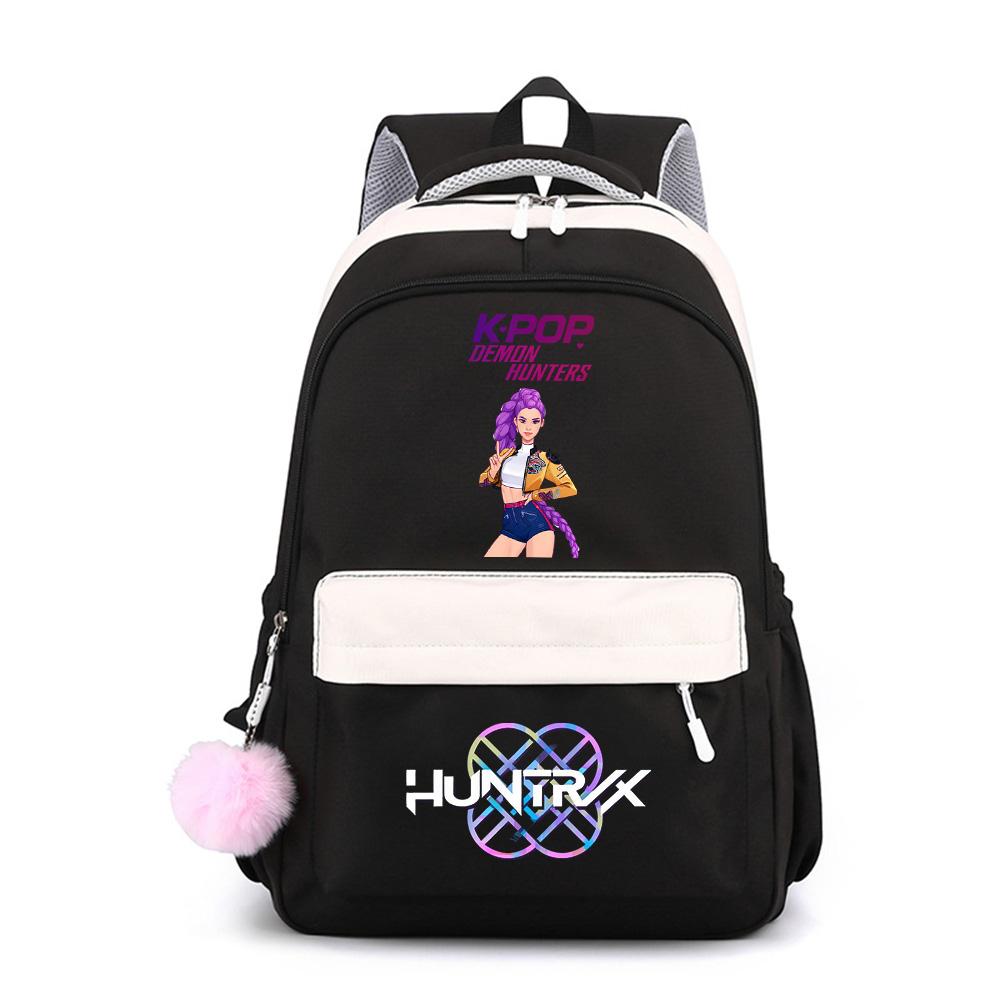Anime Cute K-Pop Printed Large Capacity Waterproof Backpack for Teenger Student Girl Boy Schoolbag Bookbag Kid Gift Women Travel Bag Mochila
