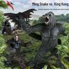 Large Realistic Dinosaur and Gorilla Toy Model Set