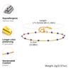 Chic Beads Link Cable Chain Bracelets Colorful Chains Bracelet for Women Waterproof Wrist Jewelry Gifts