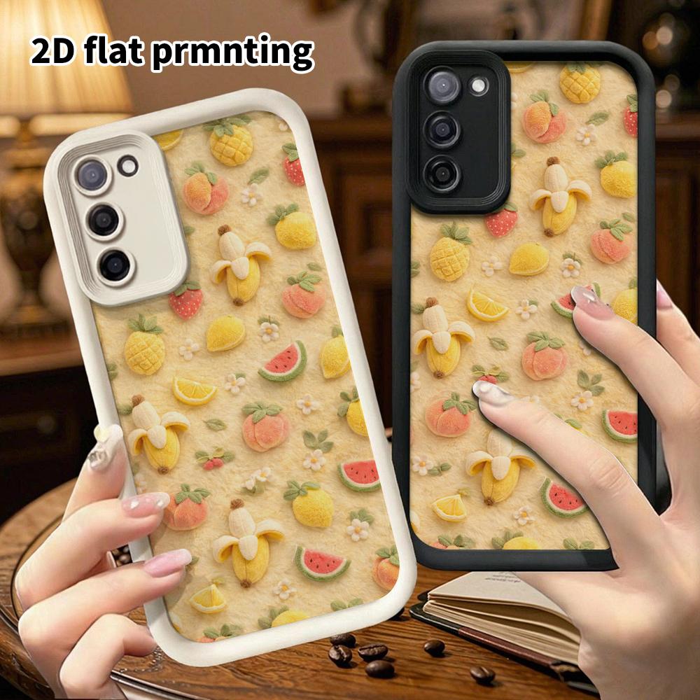 Phone Case: 2D flat, suitable for Samsung Galaxy A34 A35 M05 M06 S20 S22 S21 FE Plus 5G protective case, fruit pattern, perfect Christmas and Hallowee