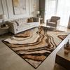 Modern Light Luxury Style Large Living Room Rugs Curve Art Decoration Home Machine Washable Carpet Bedroom Baby Crawling Mat