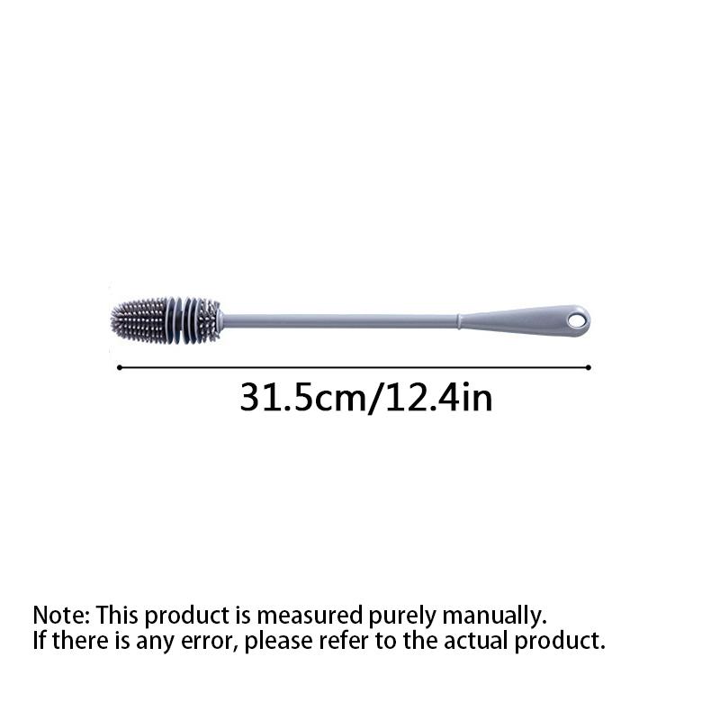 Silicone Cup Brush Milk Bottle Cleaning Brush Long Handle Water Bottles Cleaner Glass Cup Cleaning Brush Kitchen Cleaning Tools