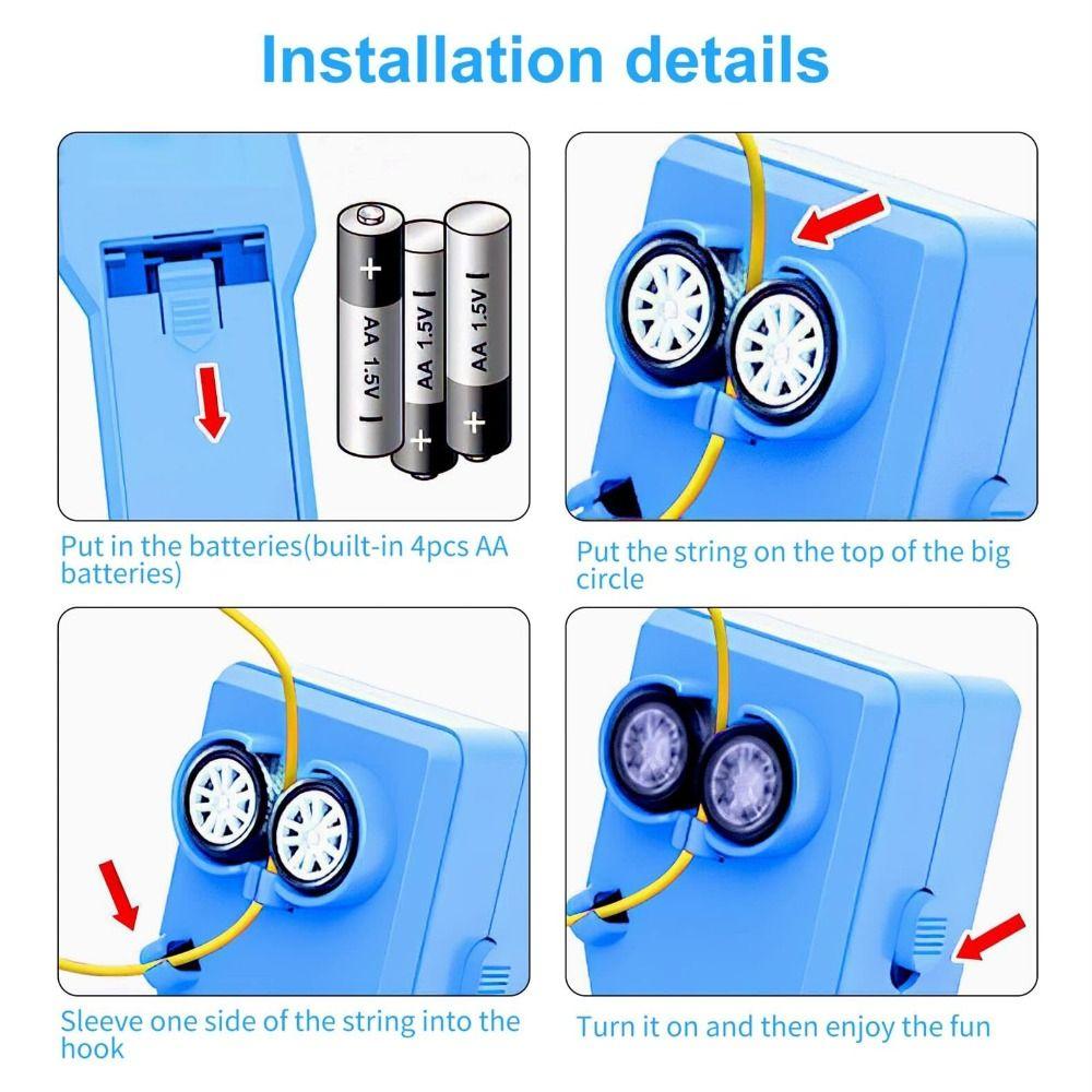 Electric Cat Rope Launcher Plastic Pet Toy New Electric Pet Toys