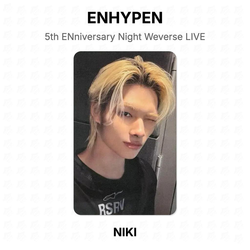 ENHYPEN 5th ENniversary Night Weverse LIVE Official Photocard