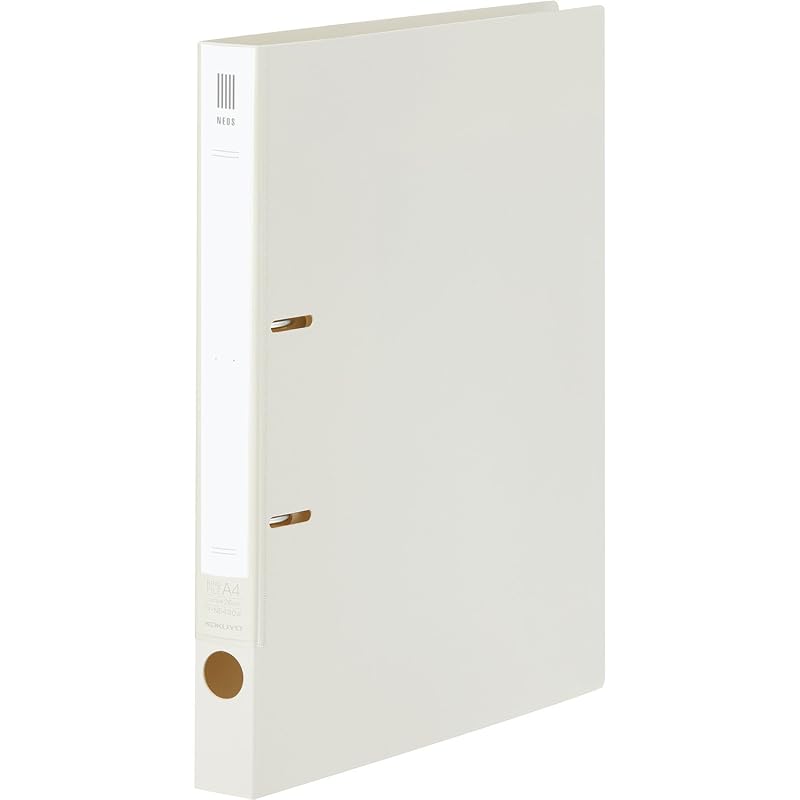 KOKUYO NEOS Ring Binder, A4 size, 220-sheet capacity, Off-White, Model Number: FU-NE430NW