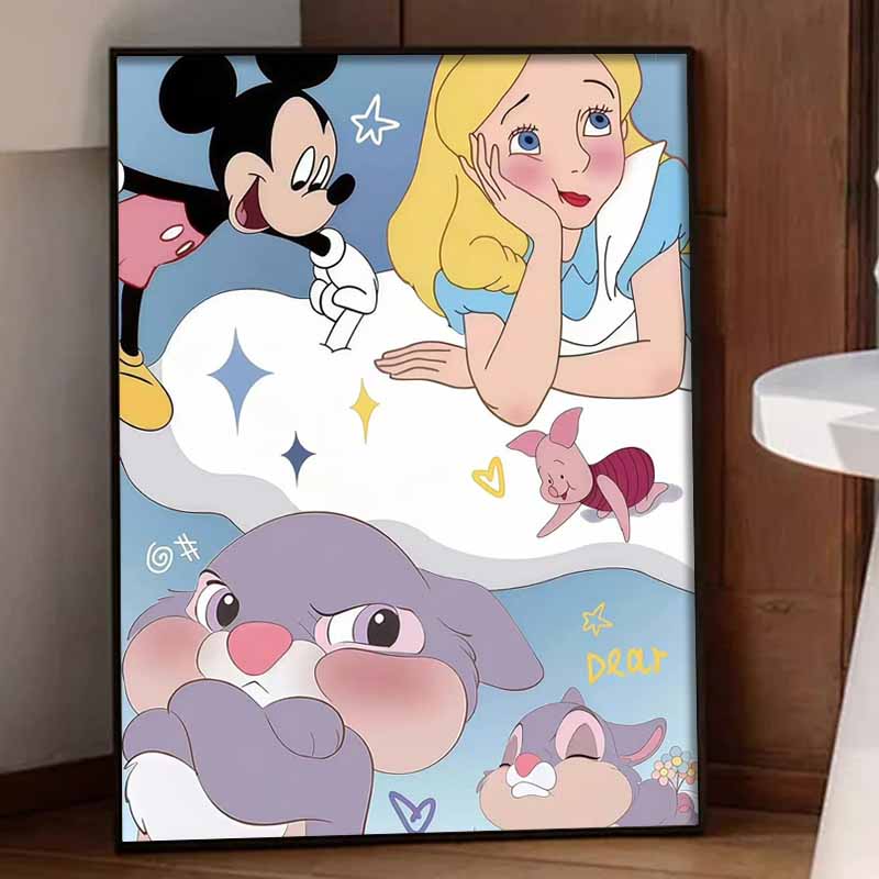 Disney Diamond Art Painting Mickey & Friends Home Wall Decor Crafts Adult/Beginner Gift Ideas Creative Home Decor
