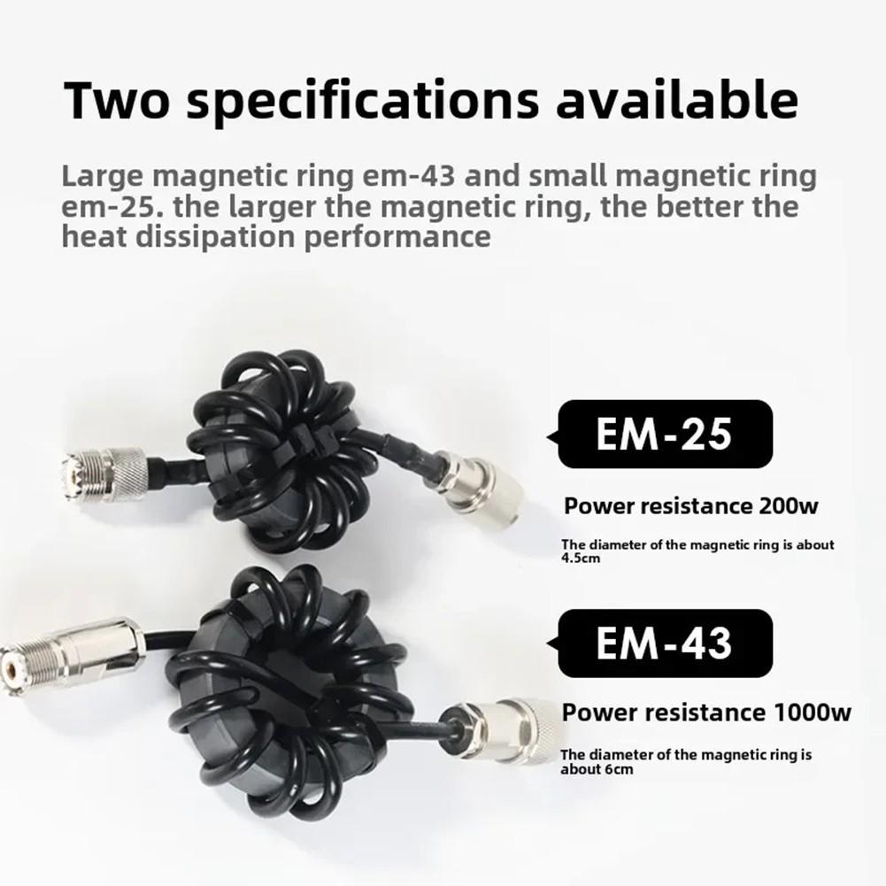1 830MHz Shortwave Choke Coil with Magnetic Ring for Reduced Interference
