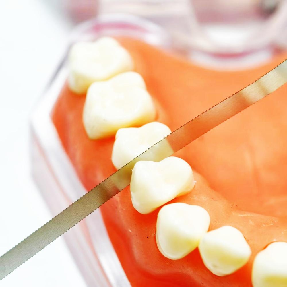 5 Stück oder 10 Stück Dental Metall Polierstab Polier-Schleifstreifen mit Verzahnung Ganzer Streifen Gezahnte Kante 4mm Zahnaufhellungsmaterialien