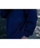 Fleece Online Store Exklusiver Marineblauer Polartec Fleece mit Kapuze Leichter, dehnbarer, strapazierfähiger Doubleface-Fleece-Kapuzenpullover für Camping und Outdoor, Unisex, Marineblau, S [Schnee