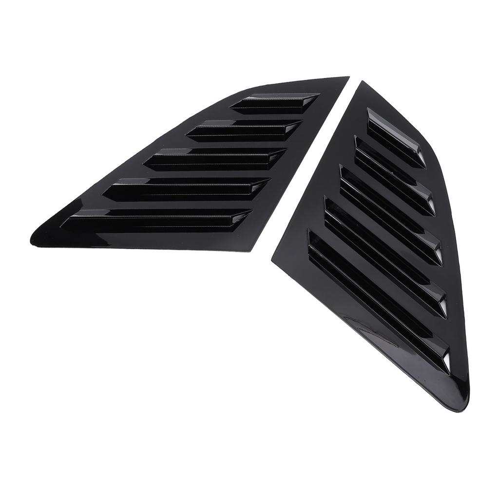 2Pcs Rear Side Window Louver Cover Left Right Rear Window   Vent Scoop Shutter Cover Blind Replacement for 8V Hatchback 2014-2020