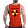 Sommer Erwachsene Männer Fitness Outdoor Rundhals Weste Nuclear Contamination Grafik 2D Druck Mehrfarbig Atmungsaktives Ärmelloses Shirt