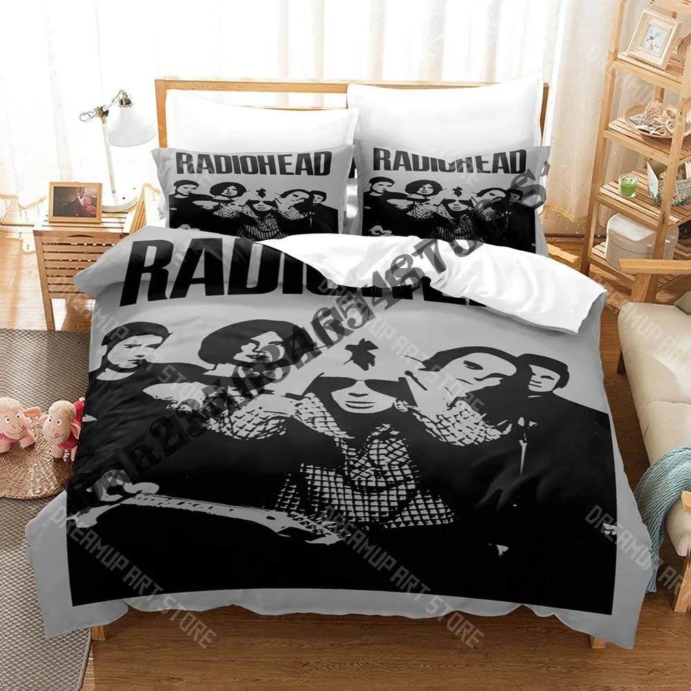 Set Biancheria da Letto Radiohead Band Stampa 3D Singolo Gemello Matrimoniale Queen King Size Set Letto Adulto Bambino Camera da Letto Copripiumino Set Letto