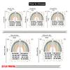 2pcs 2D Flat Printing Drapes Classroom Rainbow You Matter Fabric Without Electricity Party Decorations Perfect for Room Decor