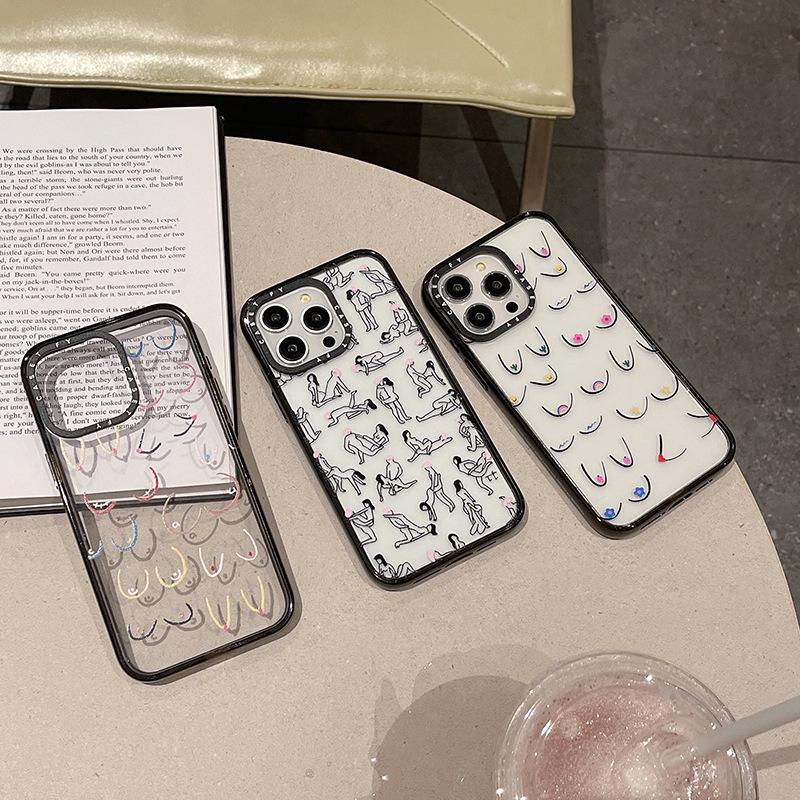 

Premium Body Art Case for iPhone 12/13/14 Pro/Max - Trendy & Drop-Proof iPhone 15 Pro
