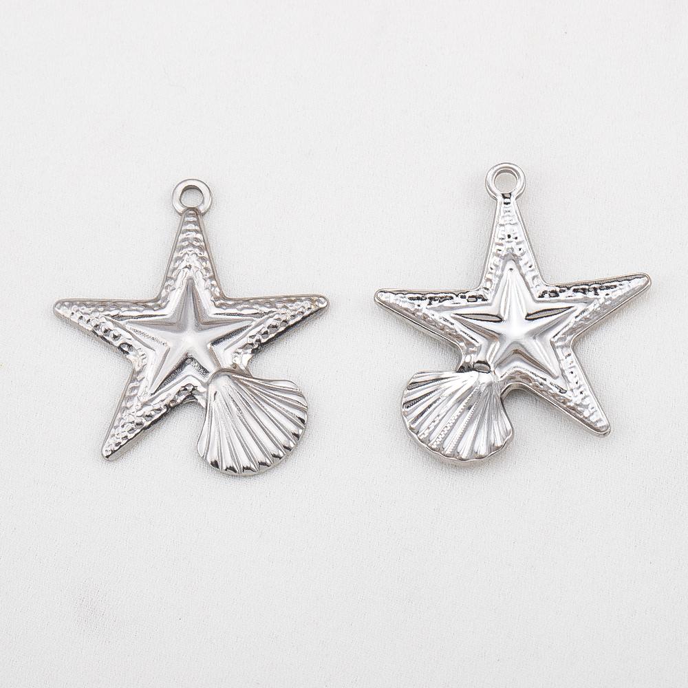 5pcs Stainless Steel Large Sun Star Moon Charms for DIY Women Necklace Bracelet Earrings Pendant Jewelry Craft Making Supplies