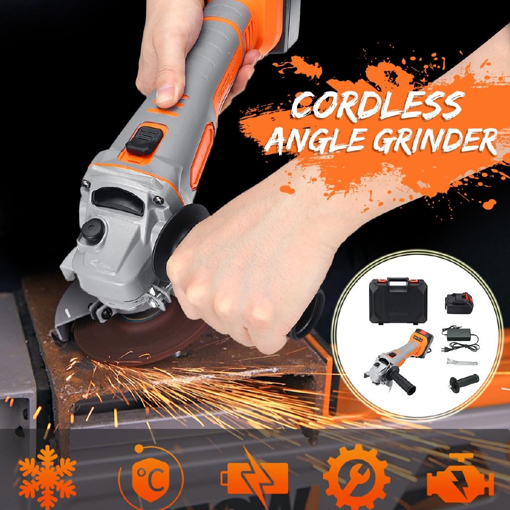 

188VF Electric Angle Grinder Cordless Polisher Polishing Machine Cutting Tool Set with 29800mah Lithium Battery New Type 1
