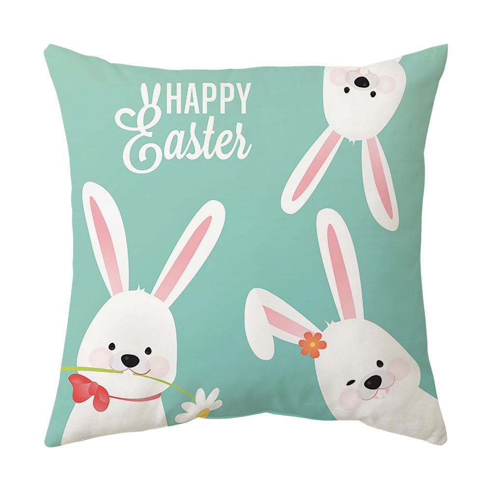 Easter Pillow Cover Cartoon Sofa Cushion Cover Office Waist Cushion Cover