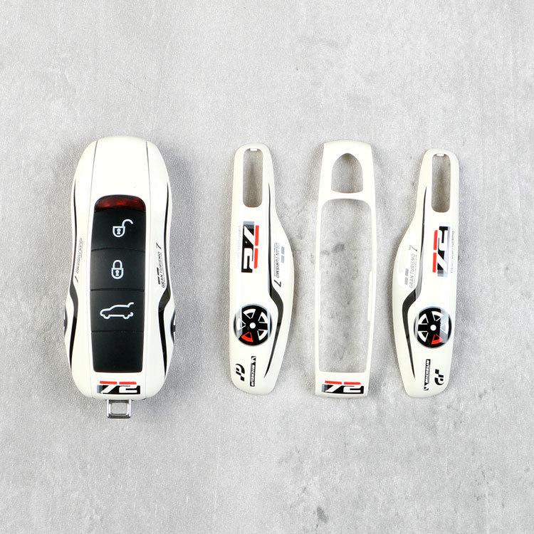 Suitable for Porsche Pink Pig Key Shell New Cayenne, Panamera, MACAN, 718 Car Key Shell & Pendant