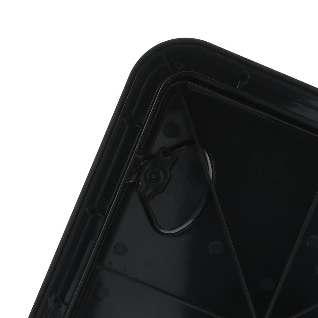 Deck Access Inspection Cover Anti UV with Lock Accessory for Marine Boat 20x18in(Black )