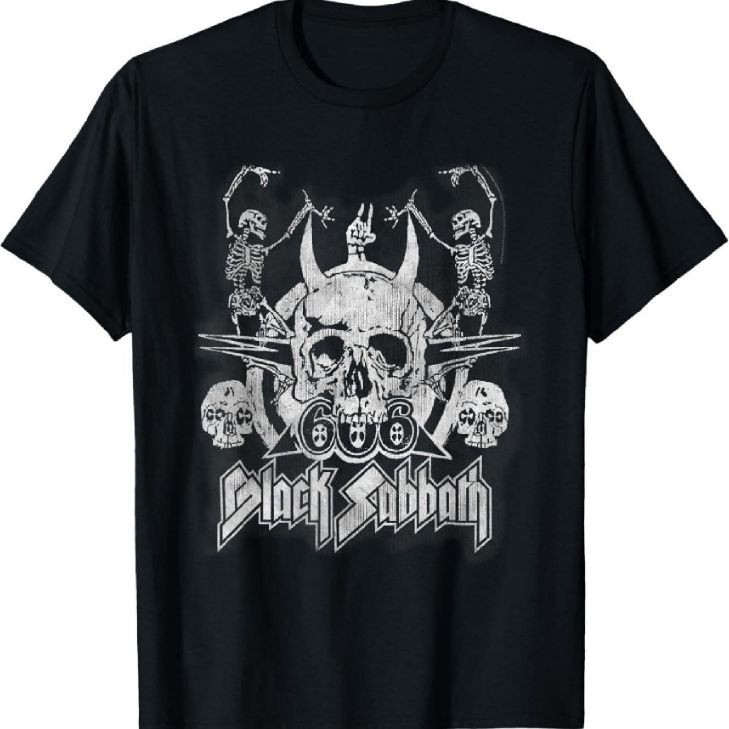Официальная винтажная футболка Black Sabbath с танцующими скелетами S разноцветный