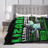 Hoppers Tom Lizard Button Meme Blanket  Fuzzy Vintage Breathable Throw Blankets for Bed Sofa All Season,