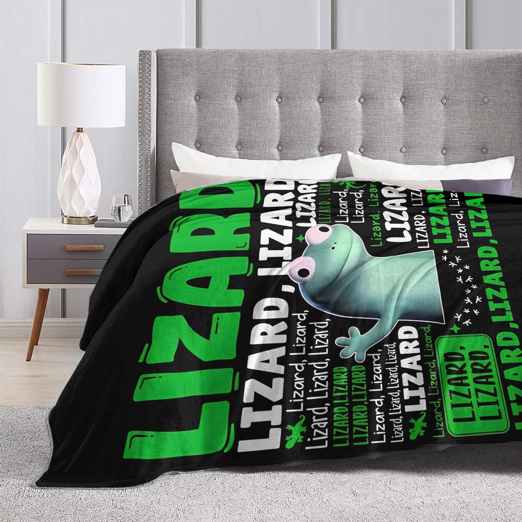 Hoppers Tom Lizard Button Meme Blanket Fuzzy Vintage Breathable Throw Blankets for Bed Sofa All Season,