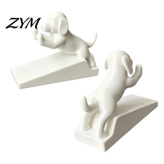 Healing Desk Ornament for Decor 3D Printed Cartoon Dog Door Stopper, Cute Animal Holder, Environmentally Friendly PLA Holder Non-Slip Wedge Floor Wall