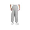 Nike Solo Swoosh Pohodlné lemované ležérní kalhoty Pánské spodní díly Tmavě šedá HV1089-063