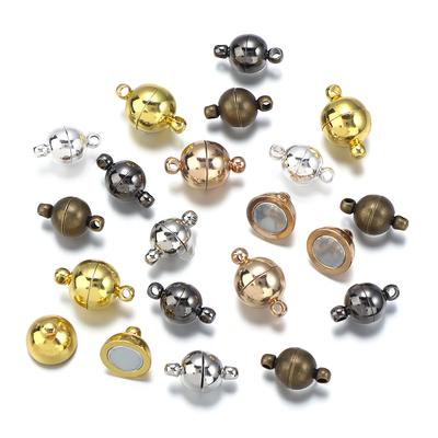 5 Sets Ball Shape Round Strong Magnetic Clasps Magnet End Clasp Connectors For Jewelry Making DIY Bracelet Necklace Accessories