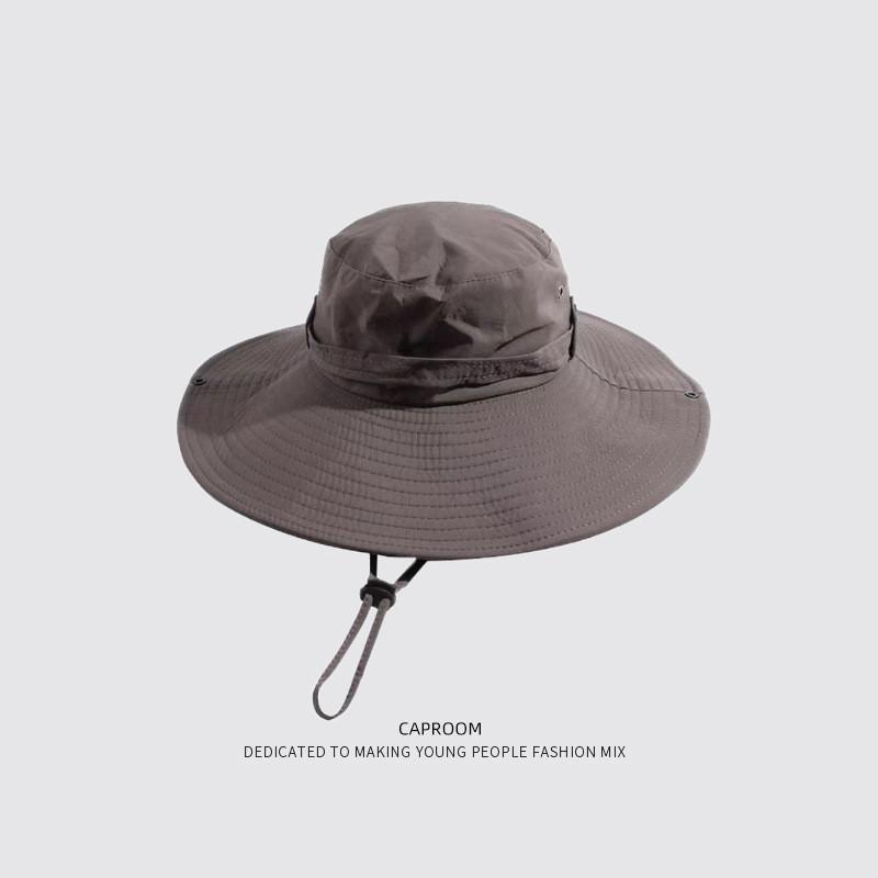 Outdoor Sun Breathable Hat For Men And Women Cotton Blend Material With Roll Brim