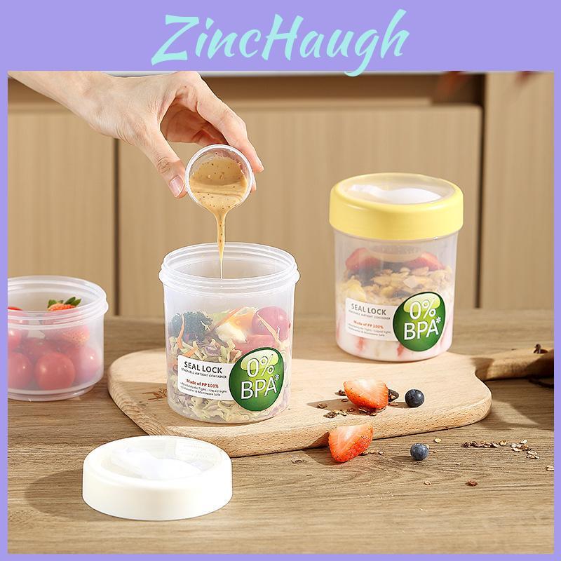 Portable Salad Bowl With Sealed Lid For Light Meals And Snacks