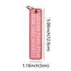 Spanish Embroidery Key Fobs Quotes Key Tags Keychain For Motorcycle Cars Key Holder Chaveiro Friends Gift