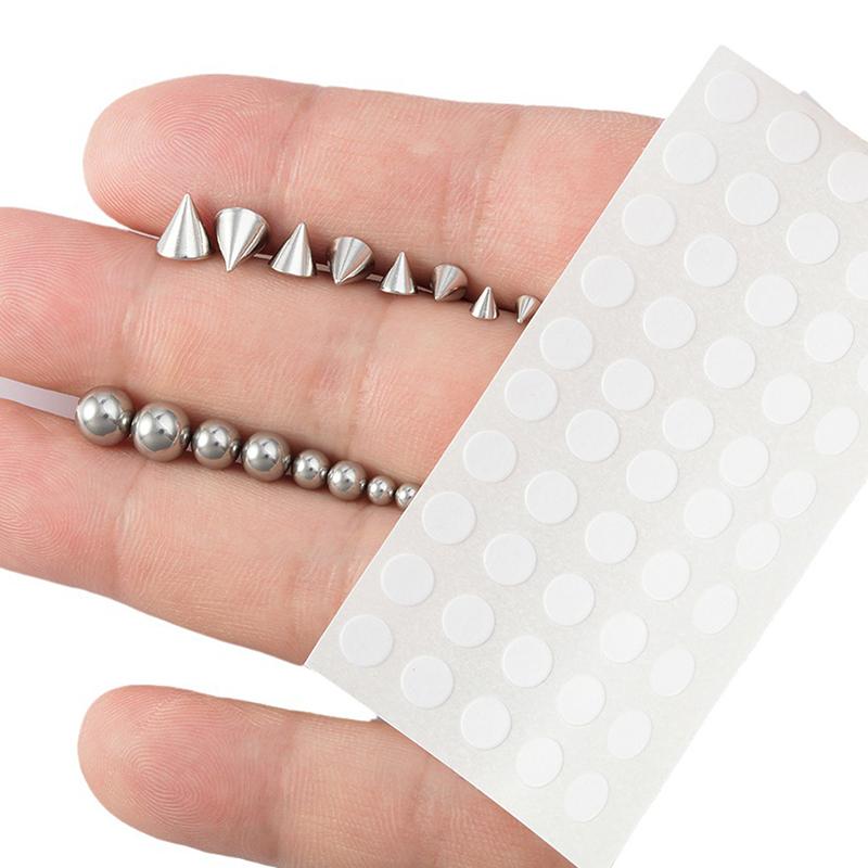 Samolepka Falešné břicho Obočí Piercing rtu Knoflík Náušnice bez piercingu Sada knoflíků Falešný piercing nosu Šperky Dermal Anchor Top