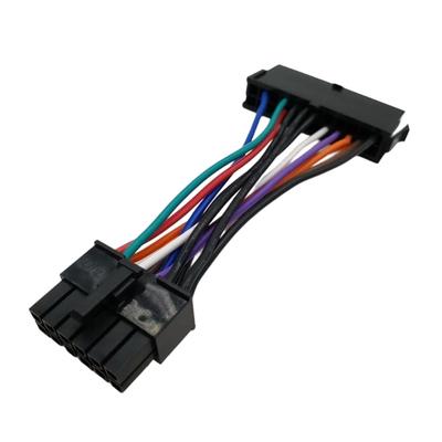 24 Pin To 12 Pin Adapter Cable Easy Connection Main Power Supply Replacement for Q77 B75 A75 Q75 Accessories