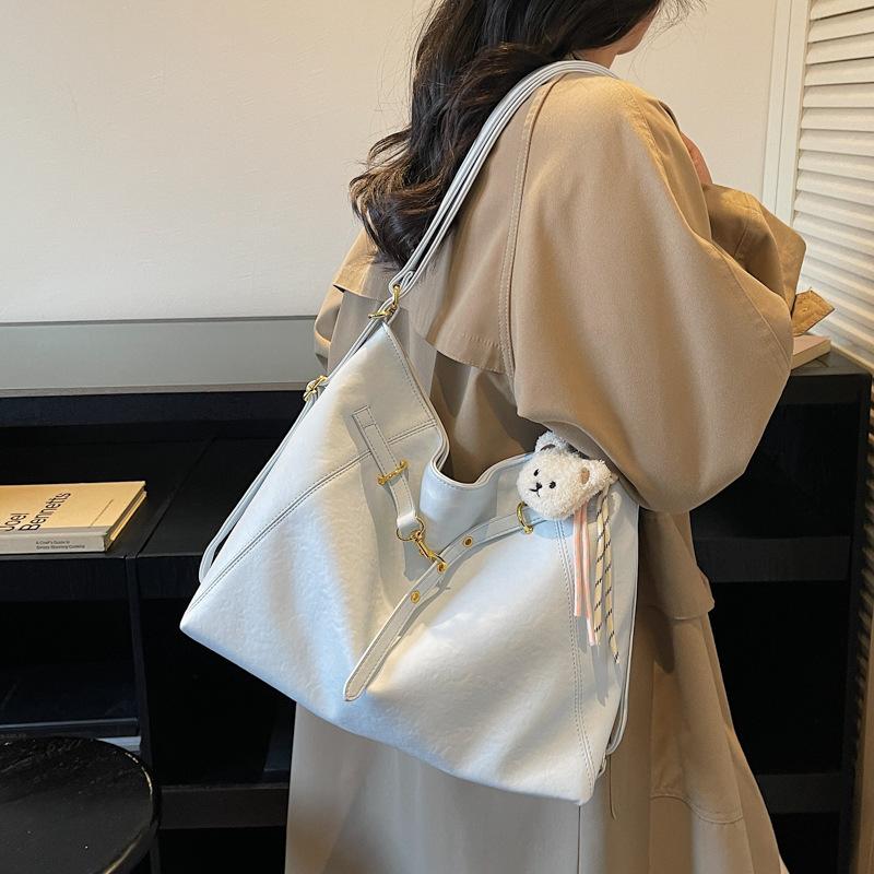 

Multifunctial Women s Tote Bag 2026 Newest Model Large Capacity Commuting Backpack Three-in-One Daily Use Shopping Tote Bags comes with a Pendant синий