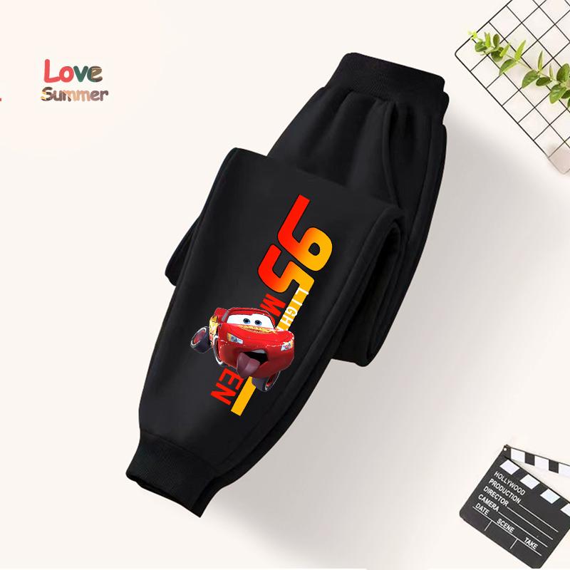 Boy's Pants Kids Trousers Cars Lightning McQueen Pants for Children Sweatpants Unisex Casual Spring Autumn Kids Clothes 4 To 14Years