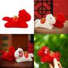 Year Of The Horse Plush Animal Toy With Short Pile Fabric For Desk Decor And Gift