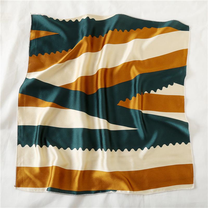 50 * 50cm İlkbahar Ve Sonbahar İpek Eşarplar Çok Yönlü Dekorasyon Profesyonel Küçük Kare Eşarplar Boyun Koruma Bağlama Çantası