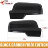 Exterior Rear View Mirror Cover Trim Bezel For Dodge Ram 1500 2018+ Carbon Fiber