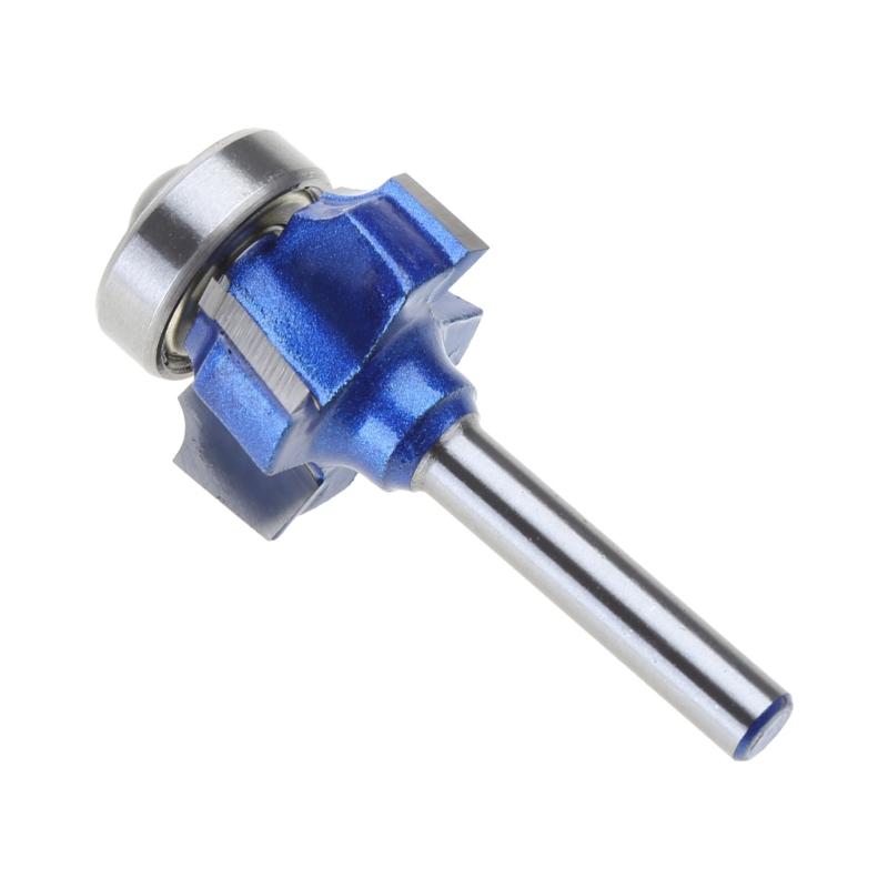 R1/R2 Woodworking Milling Cutter 4 Teeth Trimming Cutter Shank Edge Trimmer Router Bit Wood Edging Veining Grooving Tool