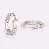 925 Sterling Silver Blue Topaz Earrings Round 2.50mm Catch Back Handmade Fine Jewelry Gift for Her